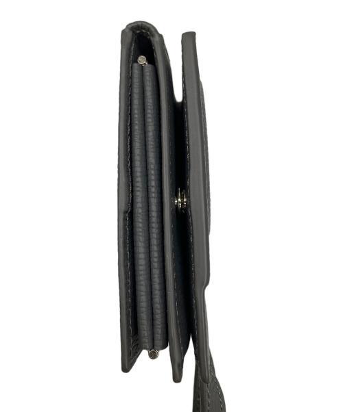 objcts.io（オブジェクツアイオー）objcts.io (オブジェクツアイオー) レザーウォレットバッグ グレー グレーの古着・服飾アイテム