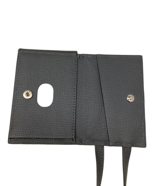 objcts.io（オブジェクツアイオー）objcts.io (オブジェクツアイオー) レザーウォレットバッグ グレー グレーの古着・服飾アイテム