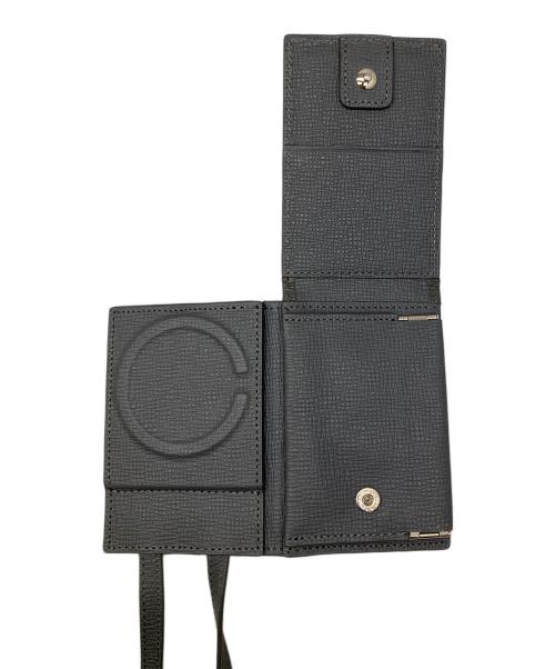 objcts.io（オブジェクツアイオー）objcts.io (オブジェクツアイオー) レザーウォレットバッグ グレー グレーの古着・服飾アイテム