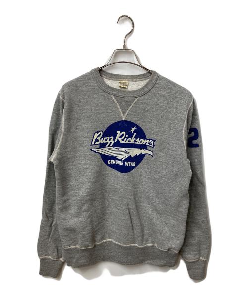 BUZZ RICKSON'S（バズリクソンズ）Buzz Rickson's (バズリクソンズ) フリーダムスリーブスウェットシャツ グレー サイズ:Lの古着・服飾アイテム