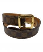 LOUIS VUITTONルイ ヴィトン）の古着「サンチュール・トレゾール ダミエ」｜ブラウン