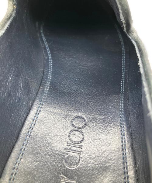 JIMMY CHOO（ジミーチュウ）JIMMY CHOO (ジミーチュウ) スタースタッズ フラットシューズ ブラック サイズ:43の古着・服飾アイテム