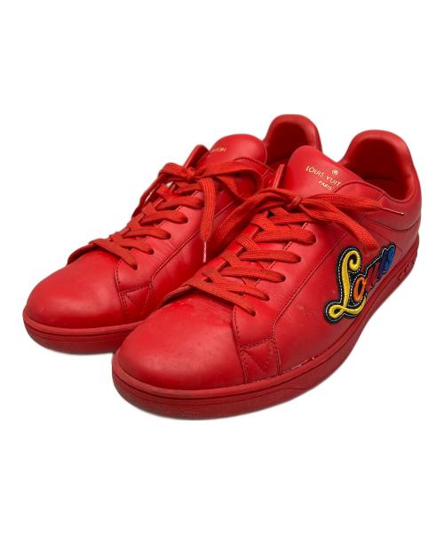 LOUIS VUITTON（ルイ ヴィトン）LOUIS VUITTON (ルイ ヴィトン) ルクセンブルクラインスニーカー レッド サイズ:26.5の古着・服飾アイテム