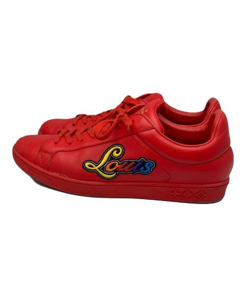 LOUIS VUITTON（ルイ ヴィトン）LOUIS VUITTON (ルイ ヴィトン) ルクセンブルクラインスニーカー レッド サイズ:26.5の古着・服飾アイテム