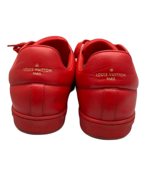 LOUIS VUITTON（ルイ ヴィトン）LOUIS VUITTON (ルイ ヴィトン) ルクセンブルクラインスニーカー レッド サイズ:26.5の古着・服飾アイテム