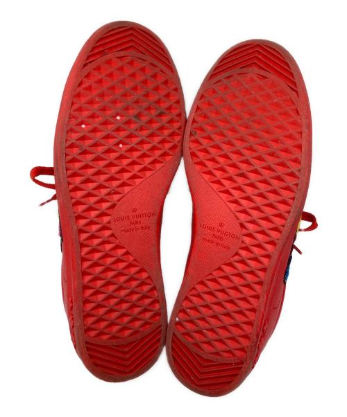 LOUIS VUITTON（ルイ ヴィトン）LOUIS VUITTON (ルイ ヴィトン) ルクセンブルクラインスニーカー レッド サイズ:26.5の古着・服飾アイテム