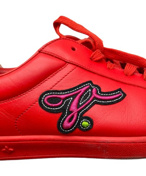 LOUIS VUITTON（ルイ ヴィトン）LOUIS VUITTON (ルイ ヴィトン) ルクセンブルクラインスニーカー レッド サイズ:26.5の古着・服飾アイテム