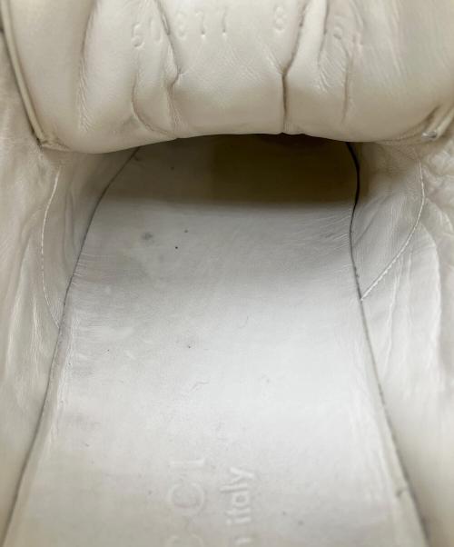 GUCCI（グッチ）GUCCI (グッチ) グッチ ロゴ レザー スニーカー ホワイト サイズ:26.5の古着・服飾アイテム