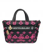 CASTELBAJACカステルバジャック）の古着「ドライビングトートバッグ」｜ブラック×ピンク