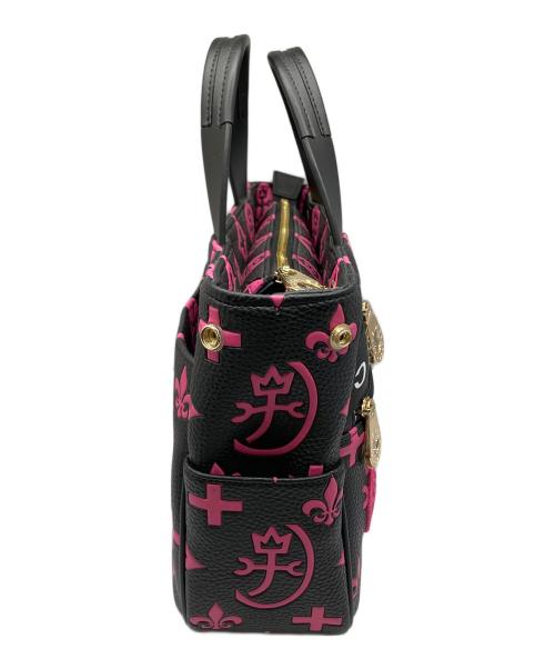 CASTELBAJAC（カステルバジャック）CASTELBAJAC (カステルバジャック) ドライビングトートバッグ ブラック×ピンクの古着・服飾アイテム