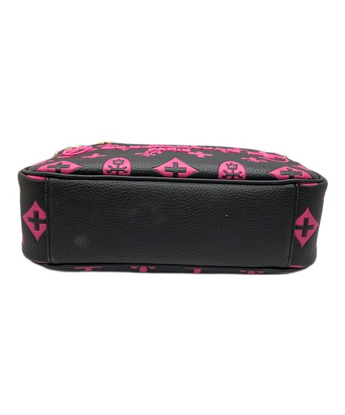 CASTELBAJAC（カステルバジャック）CASTELBAJAC (カステルバジャック) ドライビングトートバッグ ブラック×ピンクの古着・服飾アイテム