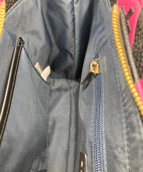 CASTELBAJAC（カステルバジャック）CASTELBAJAC (カステルバジャック) ドライビングトートバッグ ブラック×ピンクの古着・服飾アイテム