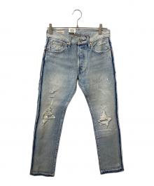 LEVI'S PReMIUM（リーバイス プレミアム）の古着「501ダメージ加工デニムパンツ」｜ネイビー