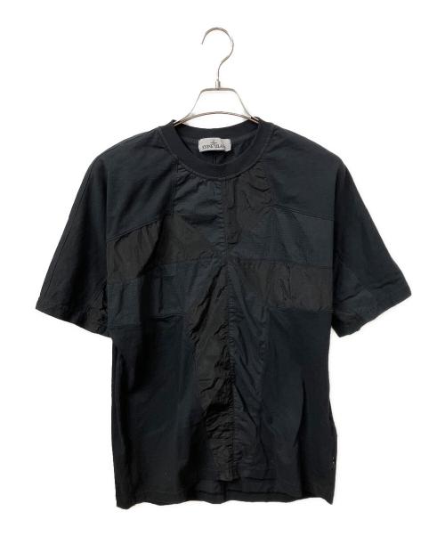 STONE ISLAND（ストーンアイランド）STONE ISLAND (ストーンアイランド) 半袖カットソー ブラック サイズ:Lの古着・服飾アイテム