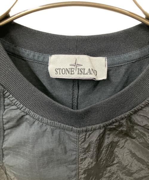 STONE ISLAND（ストーンアイランド）STONE ISLAND (ストーンアイランド) 半袖カットソー ブラック サイズ:Lの古着・服飾アイテム