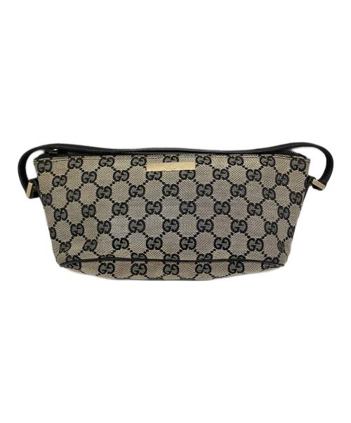 GUCCI（グッチ）GUCCI (グッチ) バニティポーチ ベージュの古着・服飾アイテム