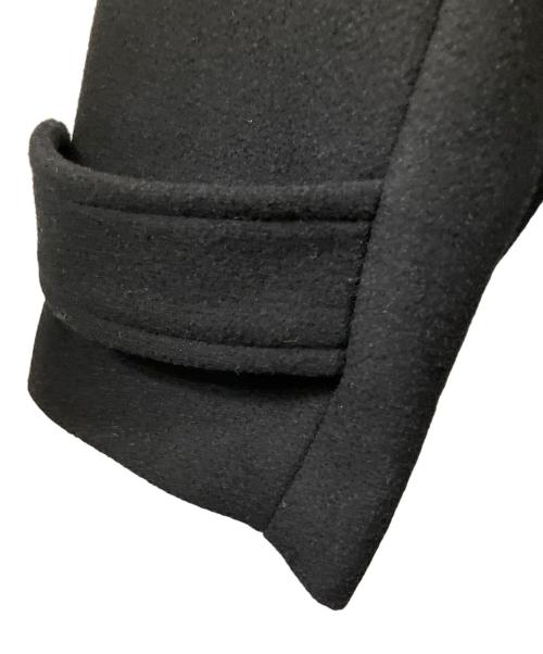 CLEL（クレイル）CLEL (クレイル) ウールブレンドテックメルトンダブルチェスターコート ブラック サイズ:XSの古着・服飾アイテム