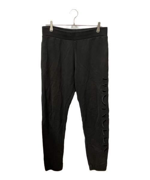 MONCLER（モンクレール）MONCLER (モンクレール) 刺繍スウェットパンツ ブラック サイズ:Mの古着・服飾アイテム