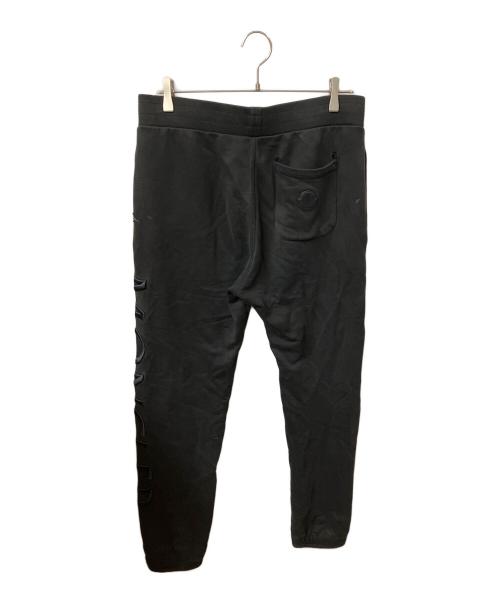 MONCLER（モンクレール）MONCLER (モンクレール) 刺繍スウェットパンツ ブラック サイズ:Mの古着・服飾アイテム