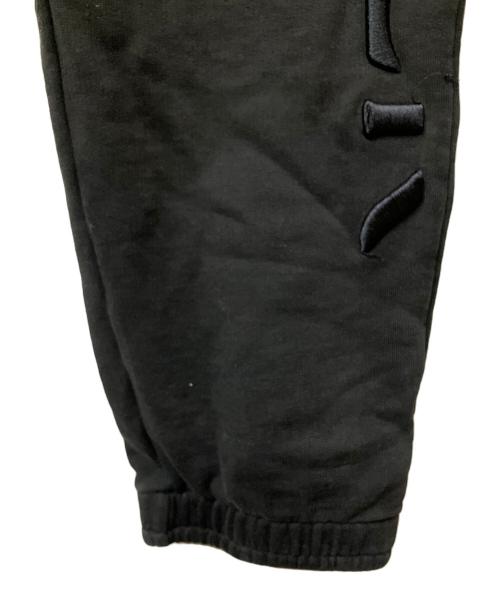 MONCLER（モンクレール）MONCLER (モンクレール) 刺繍スウェットパンツ ブラック サイズ:Mの古着・服飾アイテム