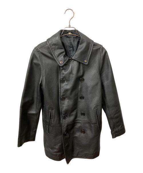 不明（不明）不明 (フメイ) レザーコート ブラック ブラック サイズ:Freeの古着・服飾アイテム