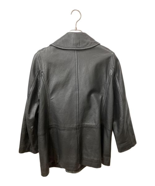 不明（不明）不明 (フメイ) レザーコート ブラック ブラック サイズ:Freeの古着・服飾アイテム