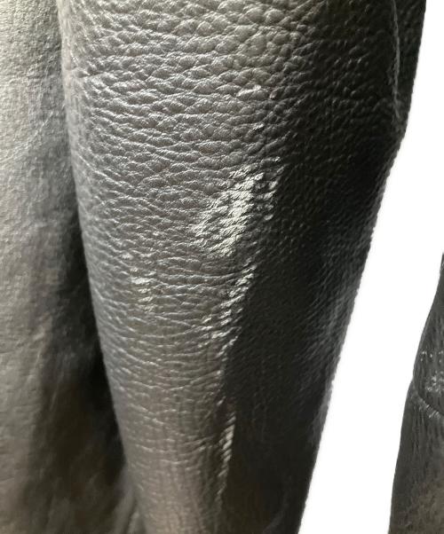 不明（不明）不明 (フメイ) レザーコート ブラック ブラック サイズ:Freeの古着・服飾アイテム