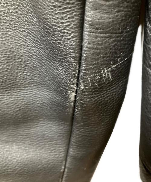 不明（不明）不明 (フメイ) レザーコート ブラック ブラック サイズ:Freeの古着・服飾アイテム