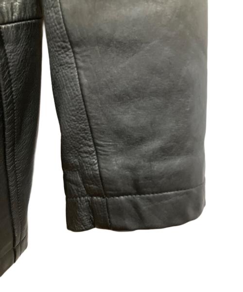 不明（不明）不明 (フメイ) レザーコート ブラック ブラック サイズ:Freeの古着・服飾アイテム