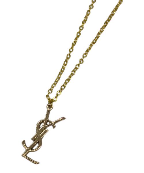 Yves Saint Laurent（イヴサンローラン）Yves Saint Laurent (イヴサンローラン) ロゴチェーンネックレスの古着・服飾アイテム