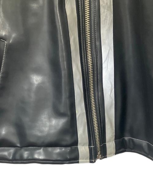 SOUTHPOLE（サウスポール）SOUTHPOLE (サウスポール) フェイクレザージャケット ブラック サイズ:ＸＬの古着・服飾アイテム