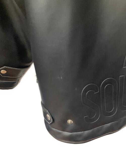 SOUTHPOLE（サウスポール）SOUTHPOLE (サウスポール) フェイクレザージャケット ブラック サイズ:ＸＬの古着・服飾アイテム
