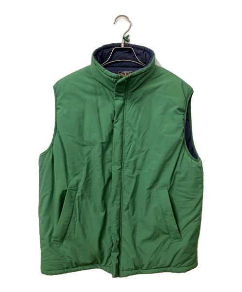 BEAMS（ビームス）BEAMS (ビームス) PRIMALOFT (プリマロフト) コーデュラナイロンミリタリーパフベスト グリーン サイズ:Lの古着・服飾アイテム