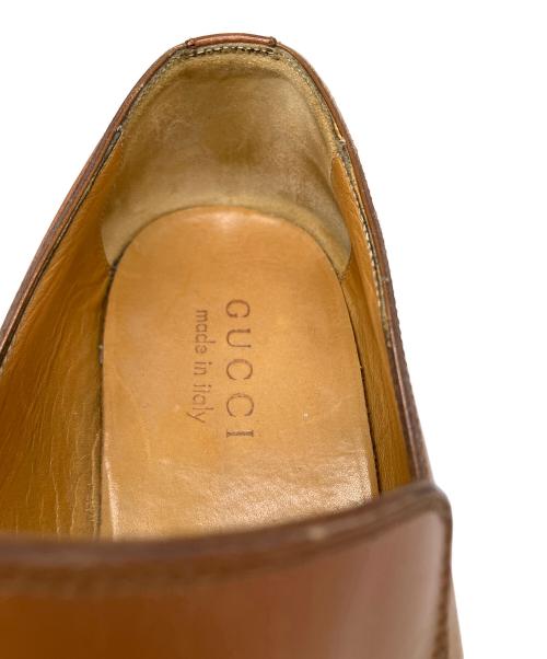 GUCCI（グッチ）GUCCI (グッチ) レザーシューズ ブラウン ブラウン サイズ:38.5の古着・服飾アイテム