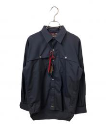PENDLETON×ON THE TURF（ペンドルトン×オンザターフ）の古着「コラボシャツ ネイビー」｜ネイビー