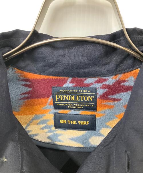 PENDLETON（ペンドルトン）PENDLETON (ペンドルトン) ON THE TURF (オンザターフ) コラボシャツ ネイビー ネイビー サイズ:S 未使用品の古着・服飾アイテム