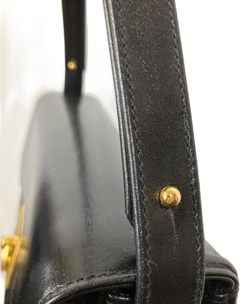 MARIA’S（マリアズ）MARIA’S (マリアズ) レザーショルダーバッグ ブラック ブラックの古着・服飾アイテム