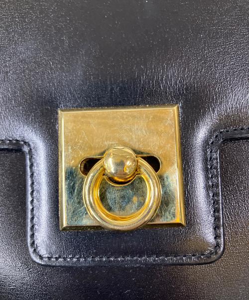 MARIA’S（マリアズ）MARIA’S (マリアズ) レザーショルダーバッグ ブラック ブラックの古着・服飾アイテム