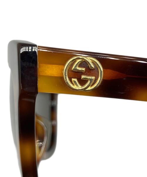 GUCCI（グッチ）GUCCI (グッチ) フォックスサングラス ブラウン サイズ:52□20 145の古着・服飾アイテム