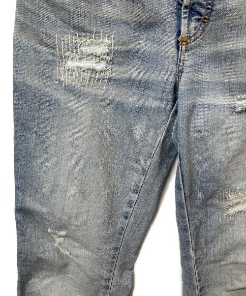 DOLCE & GABBANA（ドルチェ＆ガッバーナ）DOLCE & GABBANA (ドルチェ＆ガッバーナ) ダメージデニムパンツ インディゴ サイズ:W27の古着・服飾アイテム