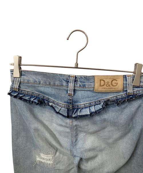 DOLCE & GABBANA（ドルチェ＆ガッバーナ）DOLCE & GABBANA (ドルチェ＆ガッバーナ) ダメージデニムパンツ インディゴ サイズ:W27の古着・服飾アイテム