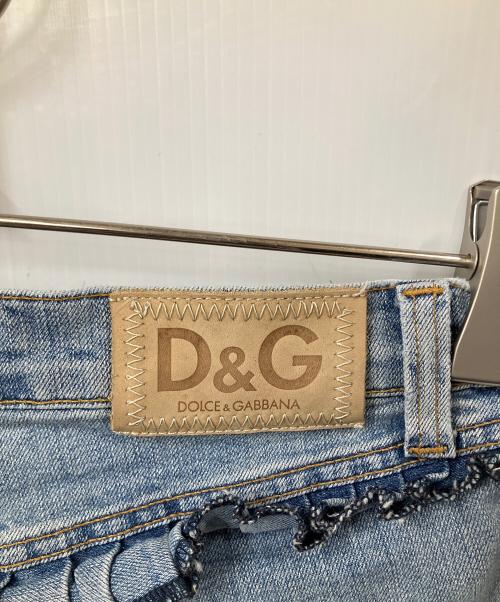 DOLCE & GABBANA（ドルチェ＆ガッバーナ）DOLCE & GABBANA (ドルチェ＆ガッバーナ) ダメージデニムパンツ インディゴ サイズ:W27の古着・服飾アイテム