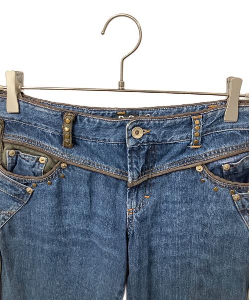 DOLCE & GABBANA（ドルチェ＆ガッバーナ）DOLCE & GABBANA (ドルチェ＆ガッバーナ) スタッズデニムパンツ インディゴ サイズ:W28の古着・服飾アイテム
