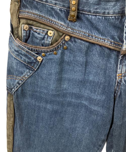 DOLCE & GABBANA（ドルチェ＆ガッバーナ）DOLCE & GABBANA (ドルチェ＆ガッバーナ) スタッズデニムパンツ インディゴ サイズ:W28の古着・服飾アイテム