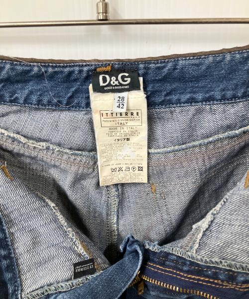 DOLCE & GABBANA（ドルチェ＆ガッバーナ）DOLCE & GABBANA (ドルチェ＆ガッバーナ) スタッズデニムパンツ インディゴ サイズ:W28の古着・服飾アイテム