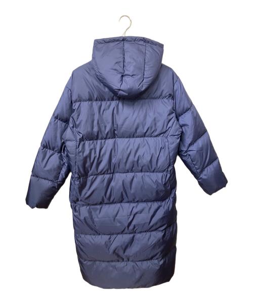 DESCENTE（デサント）DESCENTE (デサント) フード付　スーパーロングダウンコート ブルーの古着・服飾アイテム