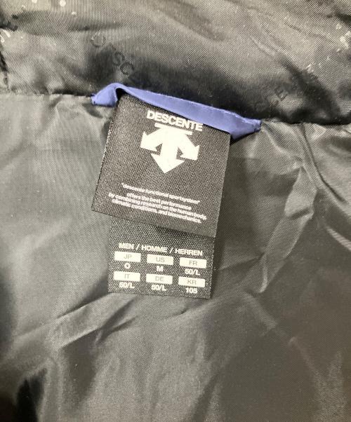 DESCENTE（デサント）DESCENTE (デサント) フード付　スーパーロングダウンコート ブルーの古着・服飾アイテム