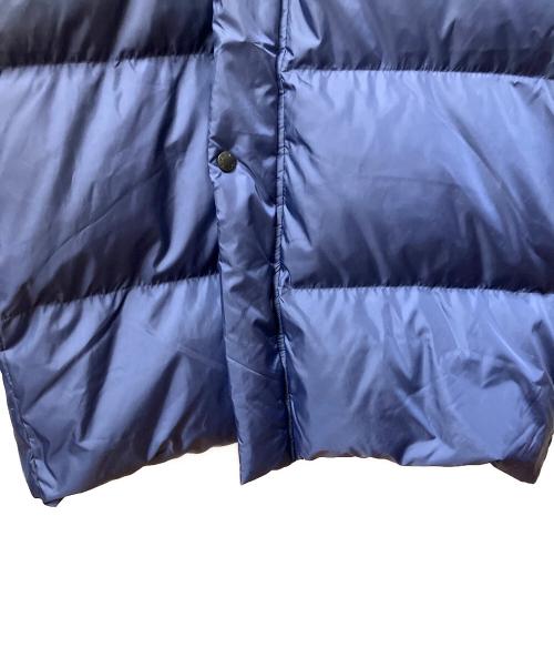 DESCENTE（デサント）DESCENTE (デサント) フード付　スーパーロングダウンコート ブルーの古着・服飾アイテム