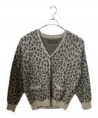WACKO MARIAワコマリア）の古着「レオパード ジャカード モヘア ニット カーディガン」｜グレー