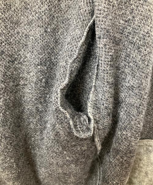 WACKO MARIA（ワコマリア）WACKO MARIA (ワコマリア) レオパード ジャカード モヘア ニット カーディガン グレー サイズ:Mの古着・服飾アイテム